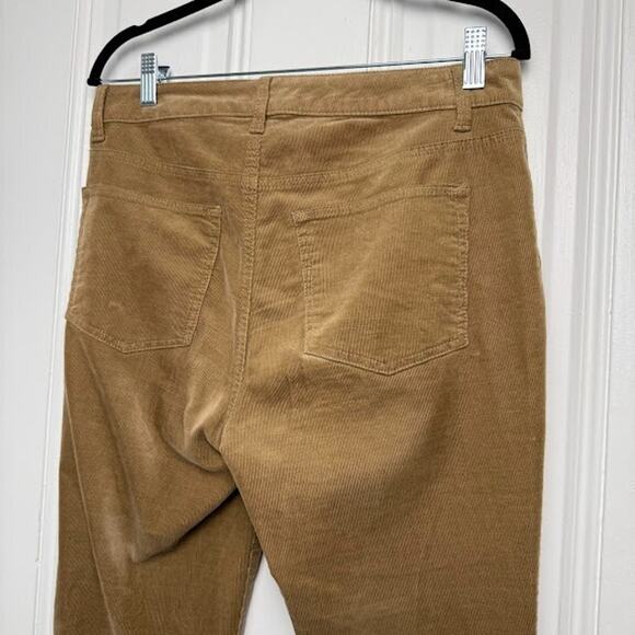 Talbots Brown Corduroy Pants Womens 8P Preppy Straight Leg Mid Rise Stretch - Picture 7 of 9